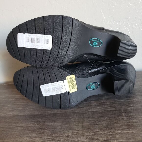 Montana Artisan Crafted Leather Ankle Boots Booties Black Size Women's 11 Buckle - Picture 10 of 12